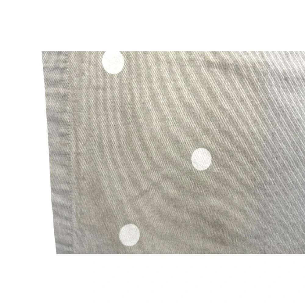 KATE SPADE Shower Curtain Gray with White Dots 72